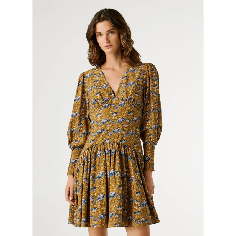 Image of Pepe Jeans Womens dress Pepe Jeans Avi Orange Female S