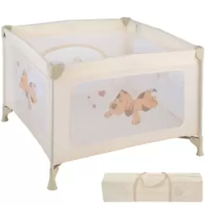 image of Tectake Playpen Tommy Junior 105X105X78cm Beige