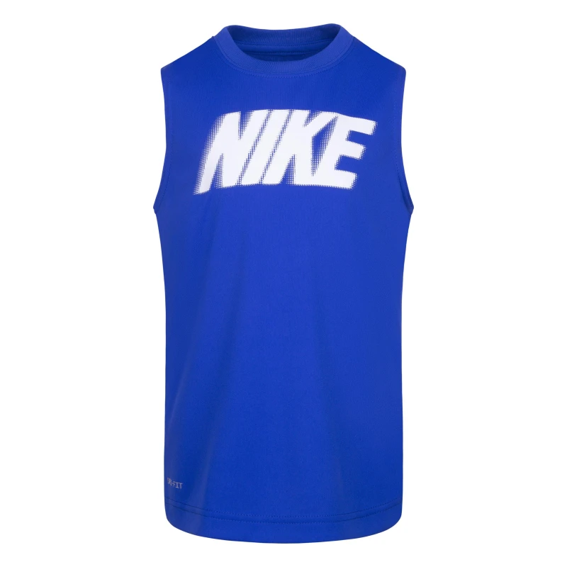 Image of Nike DF Muscle Tee - Blue Blue 2 - 3 Years