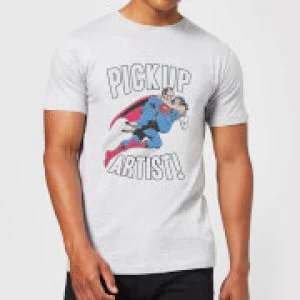 image of DC Originals Superman Pickup Artist Mens T-Shirt - Grey - 5XL