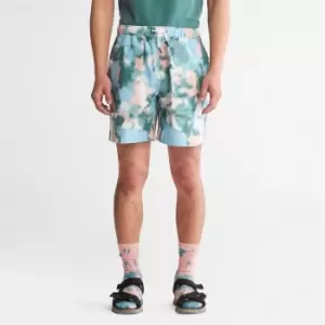Image of Timberland Summer Shorts For Men In Print Green, Size L