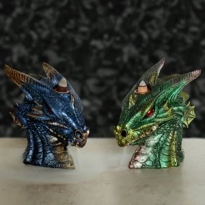 Image of Earth and Water Dragons Head Backflow Incense Burner