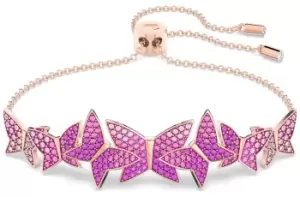 Image of Swarovski 5636431 Lilia Butterfly Bracelet Pink And Rose Jewellery