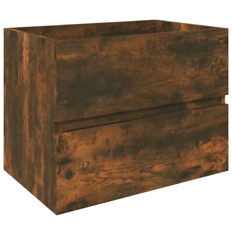 Image of VIDAXL Sink Cabinet Smoked Oak 60x38.5x45cm Engineered Wood Vidaxl 8720286955055