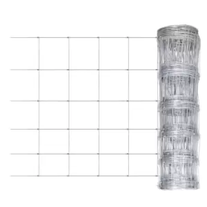 Image of Vidaxl Garden Fence Galvanised Steel 50X1.2 M Silver