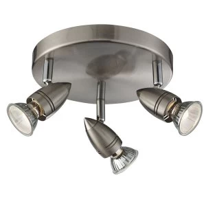 Image of Searchlight Lighting Collection Ora 3-Light Silver Spotlight