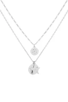 Image of Silver 'Starburst' Layered Necklace