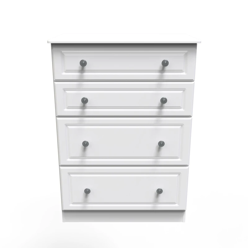Image of Ready Assembled 2 U Kendal 4 Drawer Deep Chest (Ready Assembled) White