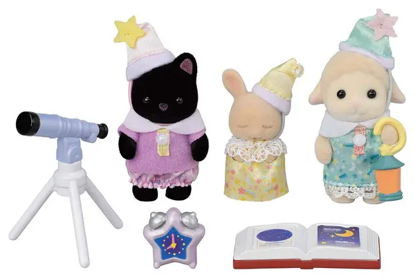 Image of Sylvanian Families Nursery Sleepover Party Trio Set