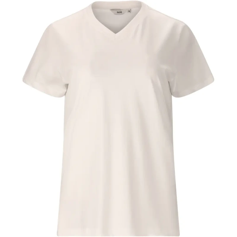 Image of Nou Womens V-neck T-Shirt Nou Magali Blanc Female 36