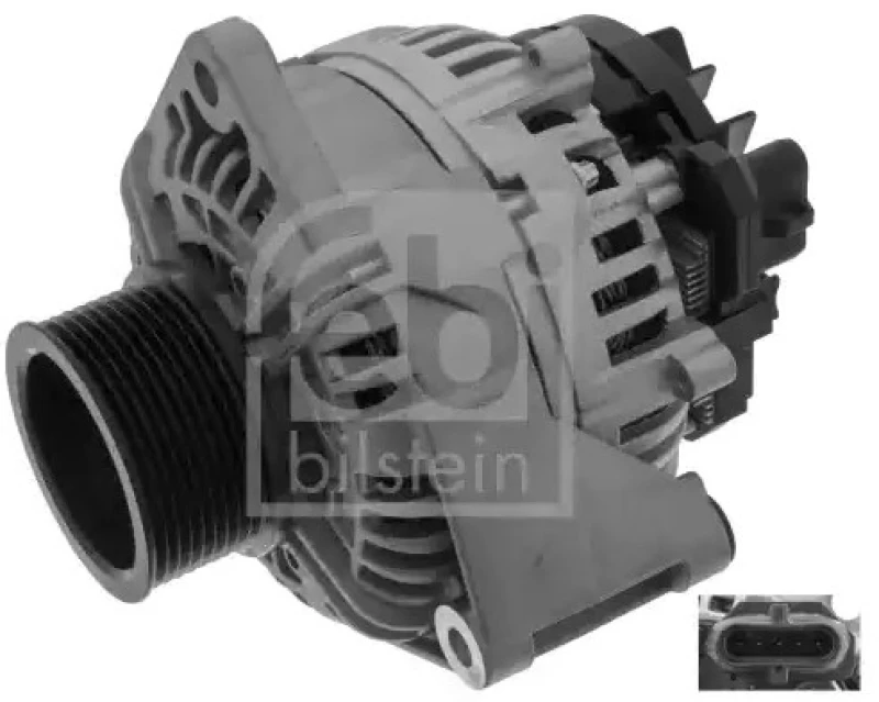 Image of FEBI BILSTEIN 48950 Generator Alternator Charging Current: 100A, Voltage: 24V Alternator (4)