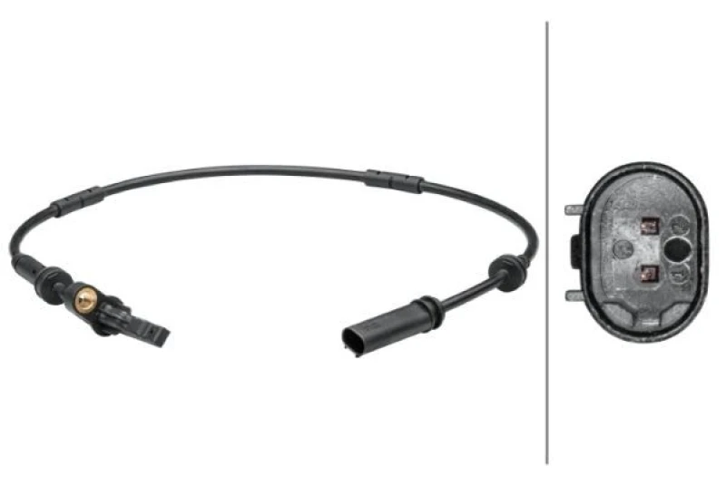 Image of HELLA ABS sensor HELLA 6PU 012 679-391