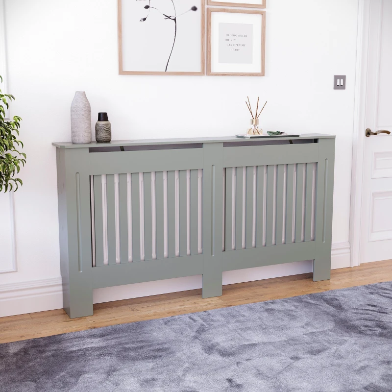 Image of Lassic Vida Designs Chelsea Radiator Cover, Large Grey unisex Large