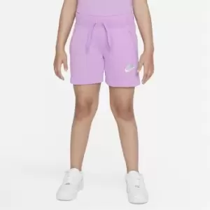 Image of Nike Sportswear Club Big Kids (Girls') French Terry Shorts - Purple