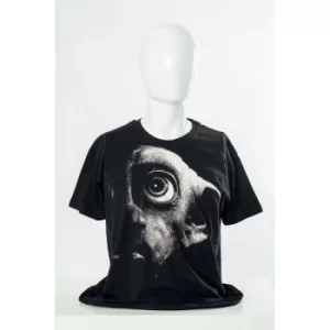 Image of Dobby Silhouette Black Harry Potter Unisex T-Shirt Ex Ex Large