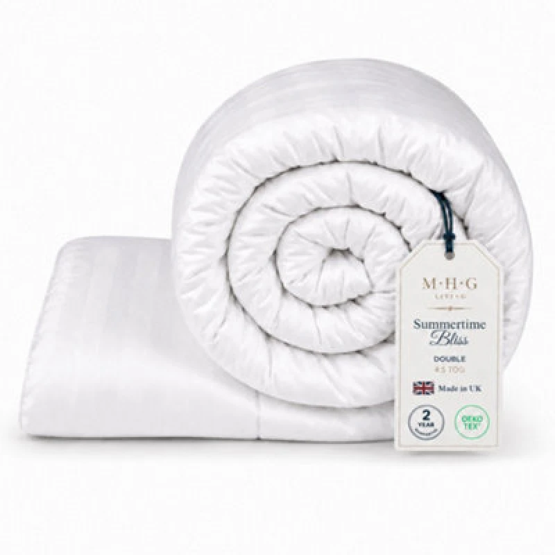 Image of MHG Living MHG Living Double White Spring Summer Hollowfibre Duvet 4.5 Tog - Wilko White