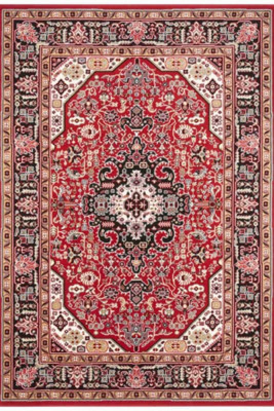 Image of The Rugs Design Oriental Skazar Isfahan Rug - Vintage Bordered Low Pile Carpet