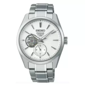 image of Seiko Presage 'Shiro' Sharp-Edged Open Heart Automatic 3 Days Mens Watch SPB415J1 (PRE-ORDER EXPECTED JUNE)