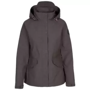 image of Trespass Womens/Ladies Hannah DLX Jacket (L) (Dark Grey Marl)