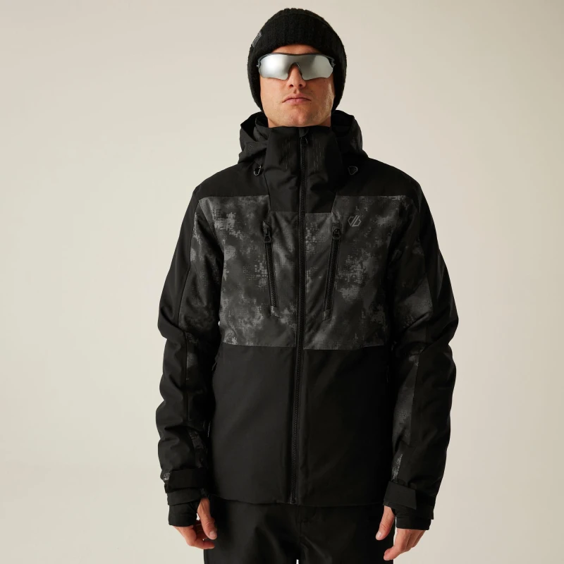 Image of Dare 2b Dare 2b Men Baseplate Waterproof Breathable Insulated Skiing Jacket in Jet Black Size: X-Large Jet Black XL Male 5063516183563