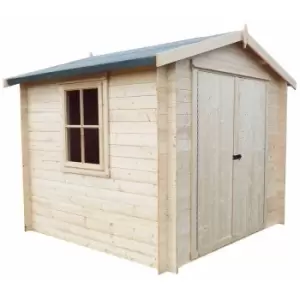 image of Shire - Bradley 19mm Log Cabin 8' x 8'