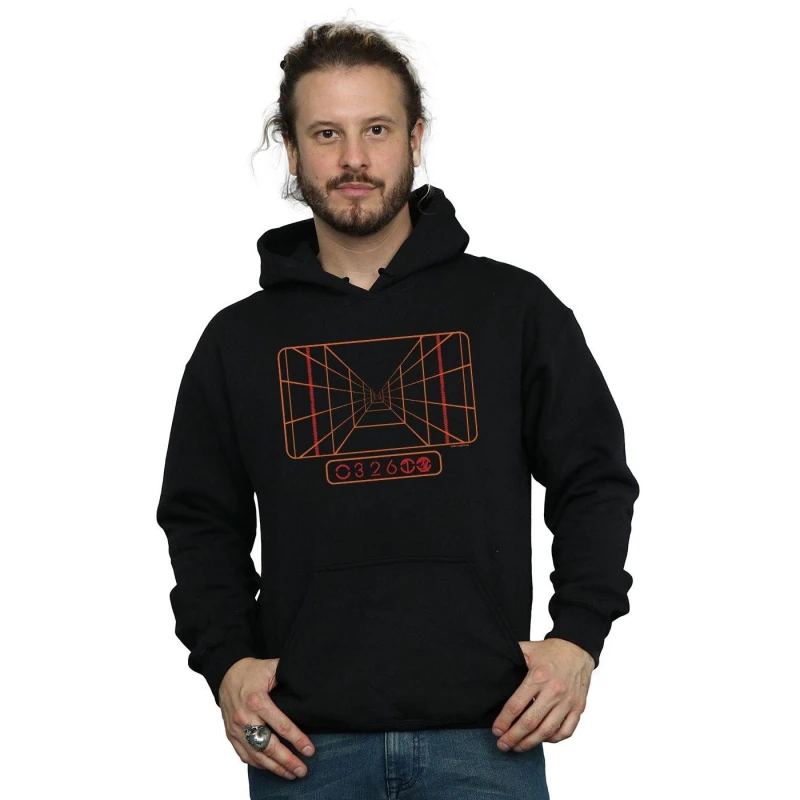 Image of Star Wars Star Wars Men Targeting Computer Hoodie in Black Size: Small Black S Male 5059276838119
