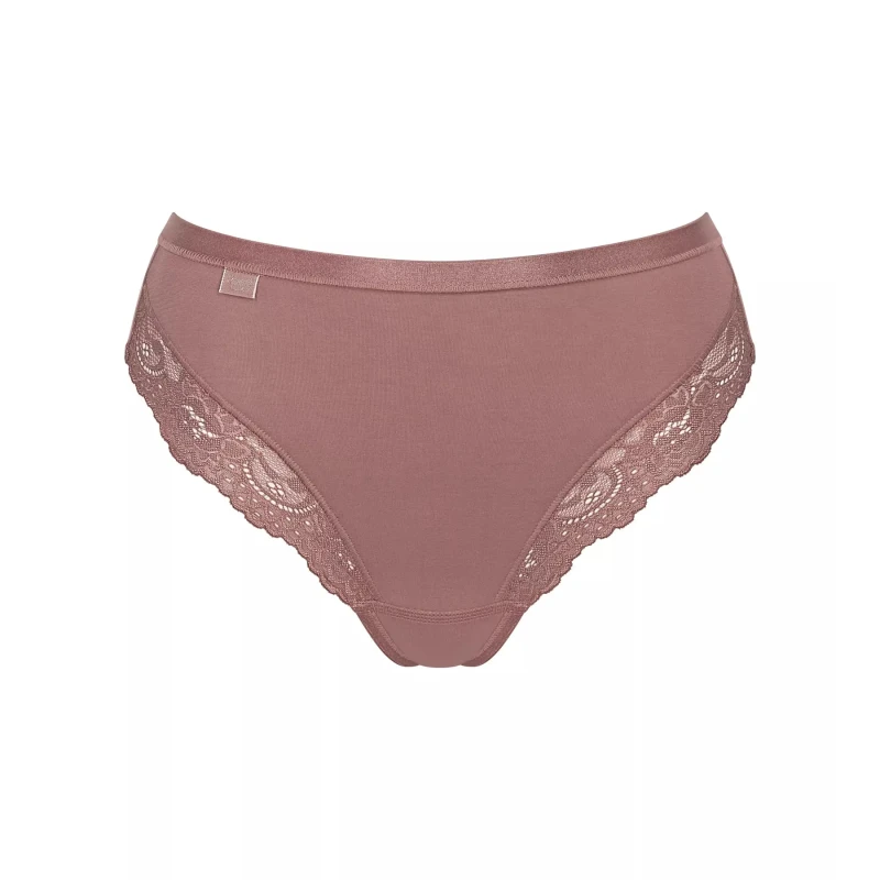 Image of Sloggi Romance High Cut Knickers Cocoa Women 10;12;14;16;18;20;22