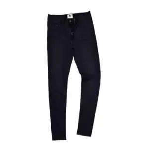 Image of AWDis So Denim Womens/Ladies Lara Skinny Fit Jeans (16L) (Dark Blue Wash)