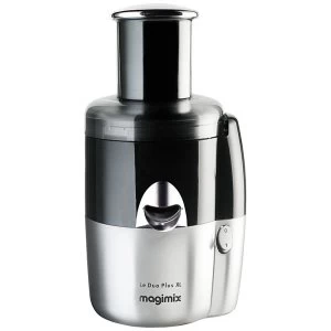 image of Magimix 18055 BLACKSATIN Le Duo Plus XL Juice Extractor Finished BlackSatin