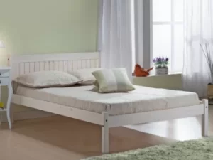 image of Birlea Rio 4ft6 Double Whitewash Wooden Bed Frame