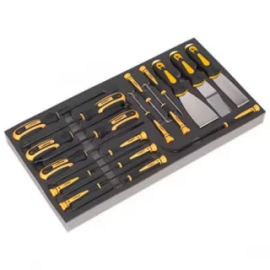 Image of Siegen S01136 Tool Tray with Hook & Scraper Set 18pc