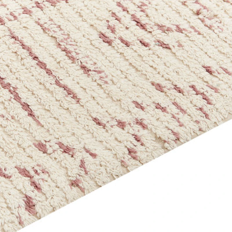 Image of Beliani Rug Edirne Beige 160 X 230 Cm Cotton