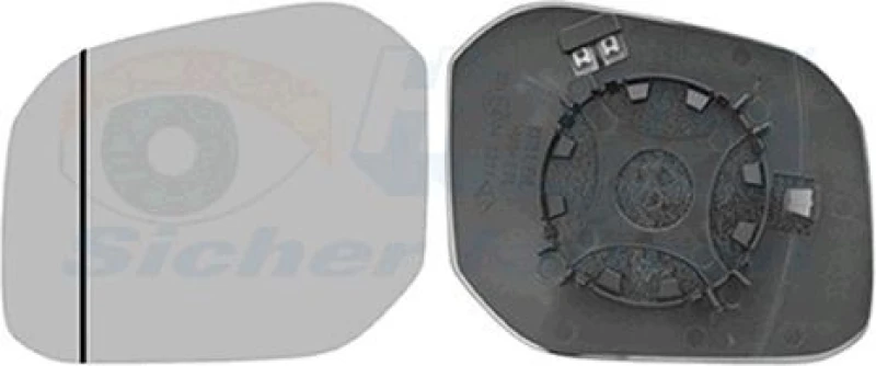 Image of VAN WEZEL Wing mirror glass VAN WEZEL 5854837