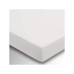 Image of Helena Springfield Plain Dye Fitted Sheet 36cm Deep Single Silver