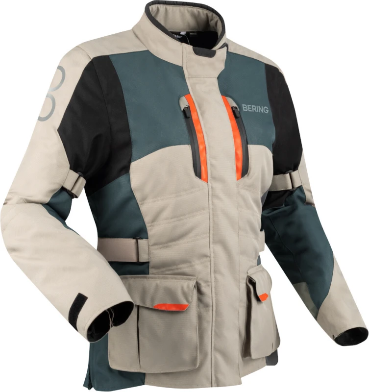 Image of Bering Lady Siberia Jacket Beige Grey Orange Size T0