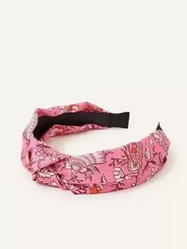 image of Accessorize Floral Paisley Knot Headband, Multi, Women