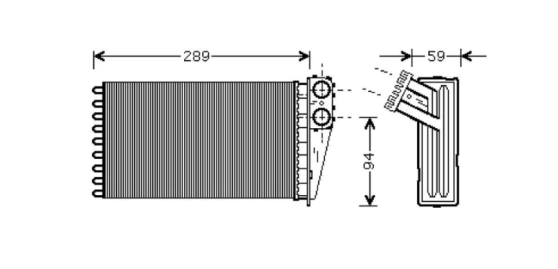 Image of Heater matrix VALEO 812338