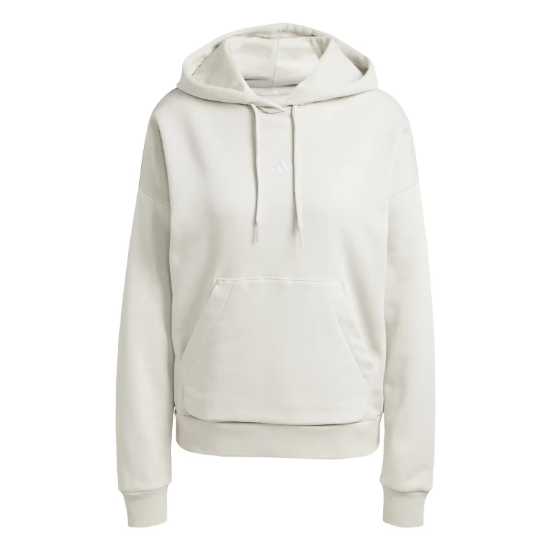 Image of Adidas Womens hooded sweatshirt adidas Essentials Small Logo Feel Cozy Gris Female M