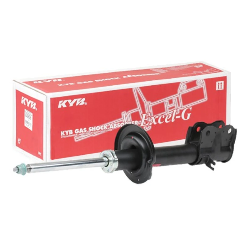 Image of KYB 3338016 Shock absorber Front Axle Right, Gas Pressure, Twin-Tube, Suspension Strut, Top pin Shock Absorber (854)