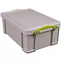 Image of Really Useful Box Storage Box 9RDG 9 L Grey PP (Polypropylene) 25.5 x 39.5 x 15.5 cm