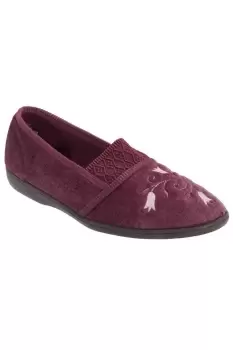 Image of Inez Gusset Throat Patterned Slippers