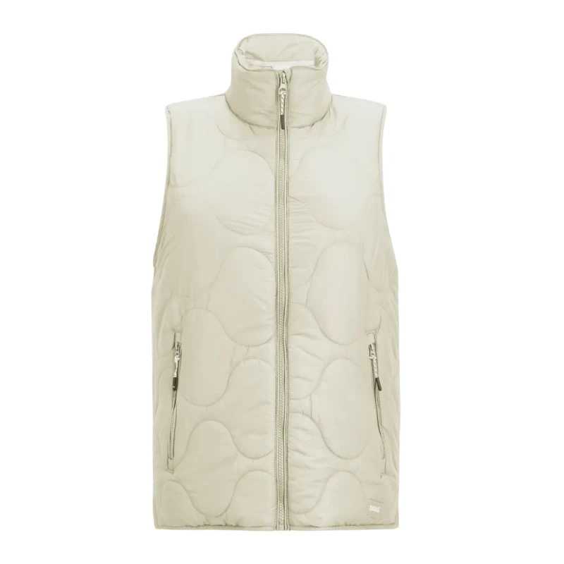 Image of Regatta Womens Carlotte Water-Repellent Quilted Gilet in Ecru Size: 14 Ecru Female 14