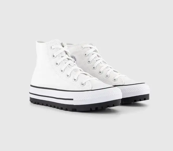 Image of Converse Chuck Taylor All Star City Trek Trainers White Black, 8