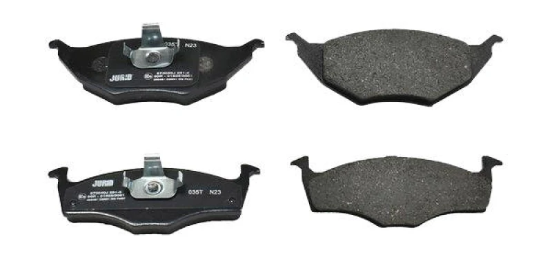 Image of JURID 573040J Brake pad set not prepared for wear warning indicator, without accessories Brake Pad Set,disc brake (402)