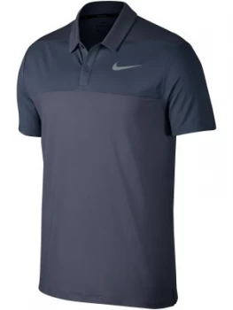 Image of Mens Nike Dry Color Block Polo Carbon