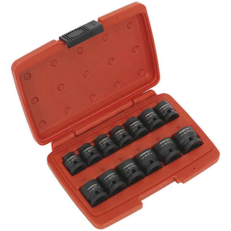 Image of Loops 13 Piece Low Profile WallDrive Impact Socket Set - 1/2" Square Drive - Chromoly Multi