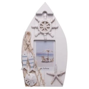 Boat Shaped Nautical (Pack Of 4) Photo Frame