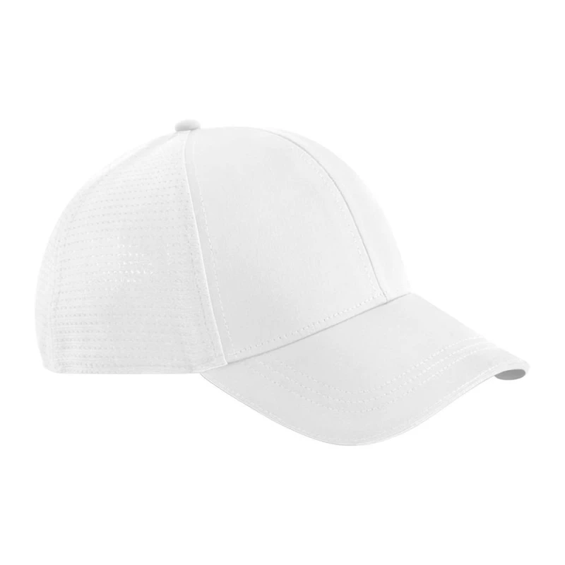 Image of Beechfield Mens Club Contrast Detail Baseball Cap in White White Male One Size