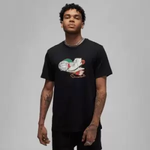 Image of Jordan M J Flight Artist T-Shirt, Black/White, Male, T-Shirts, DV1439-010