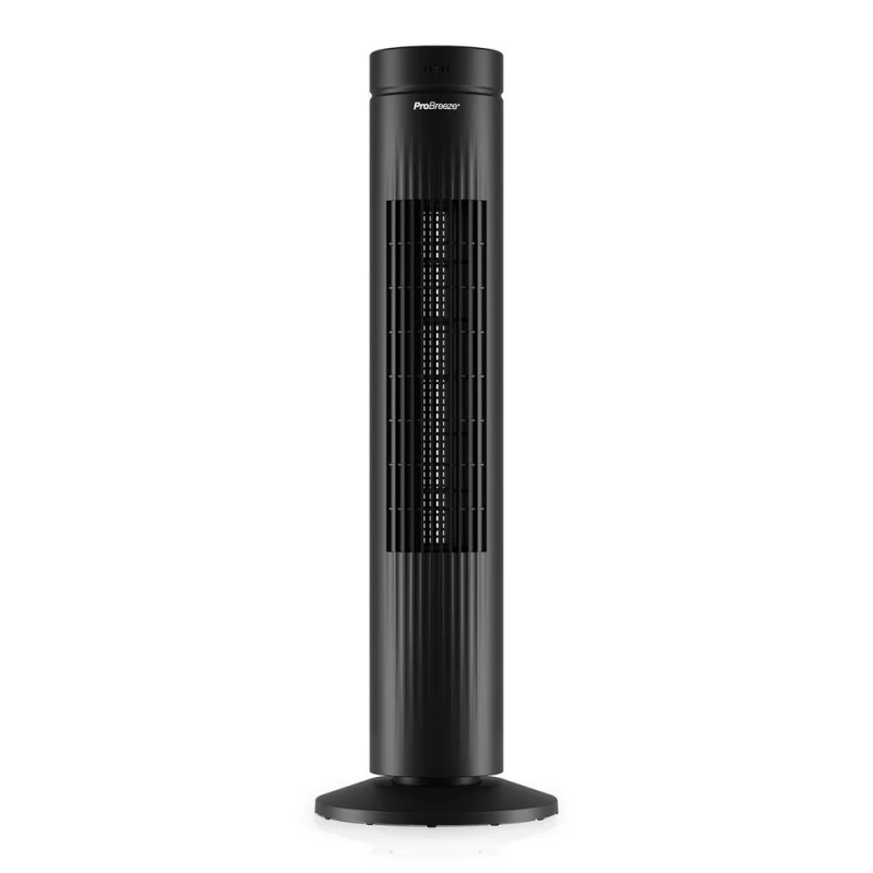 Image of Pro Breeze 30" Oscillating Tower Fan with Touch Panel in Black Unisex